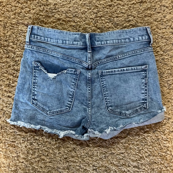 Express Blue Denim Shorts - Picture 2 of 5